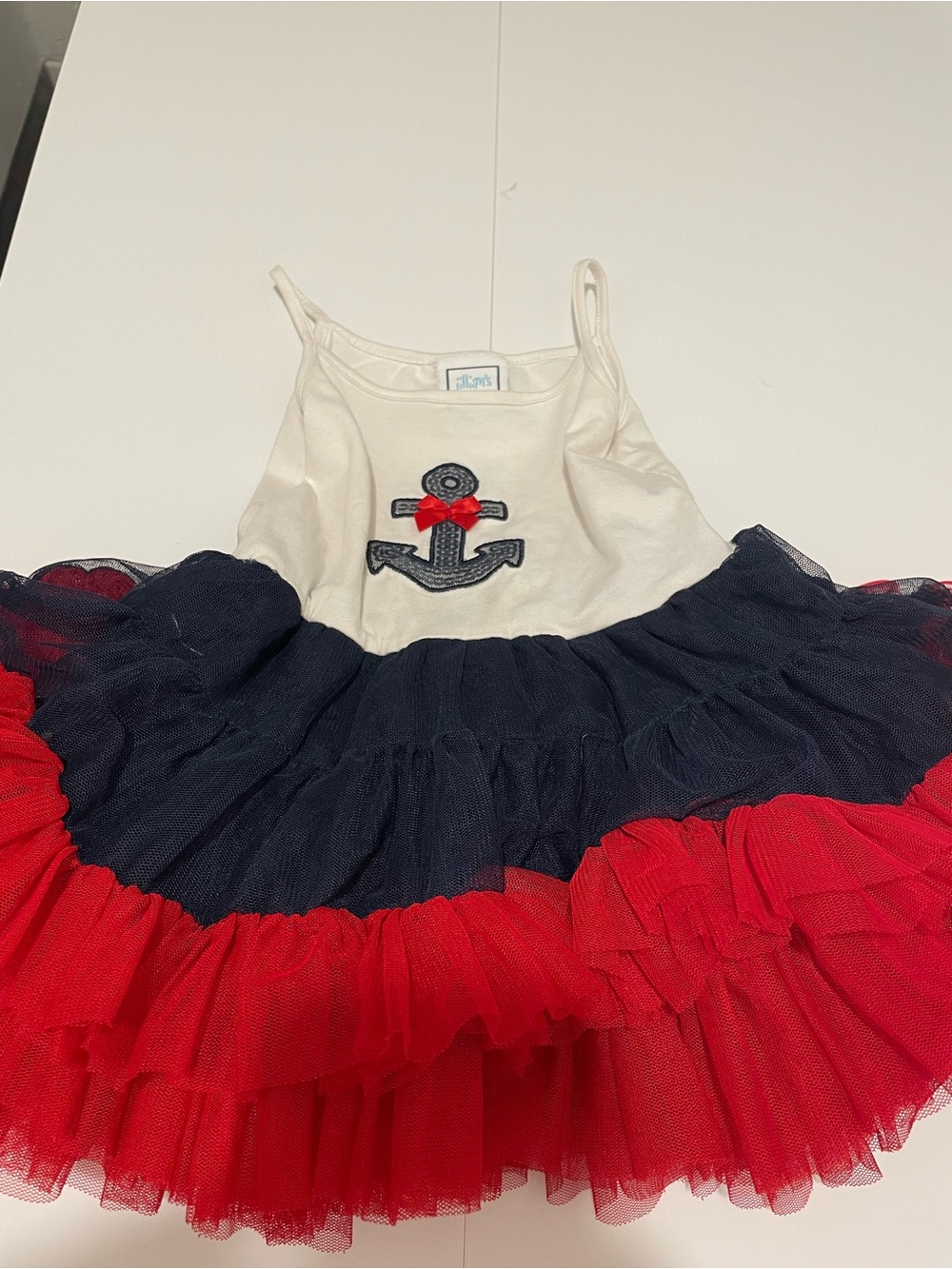 Jillian's Closet Brand Baby Girl Size 12 Months Patriotic Tutu Dress 4th of July